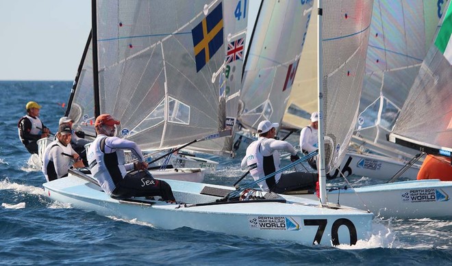 Chris Cook - Perth 2011 ISAF Sailing World Championships - Finn Gold Cup © Robert Deaves/Finn Class http://www.finnclass.org
